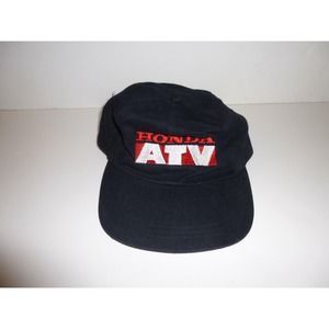 Honda ATV Euro style cap hat motorcycle adjustable one size fits all Vintage HTF
